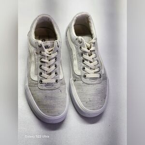 Vans Gray and White Men's Shoes